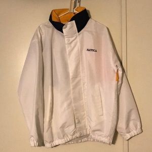 Nautica jacket XL navy white yellow